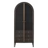 Calicosy Commodes Enfant Armoire Demi-cercle Rond Métal - Noir -Commodes enfant Soldes 2022 armoire demi cercle rond metal noir