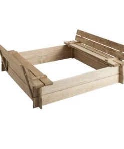 Jardipolys Mobilier De Jardin Enfant Bac à Sable Avec Bancs Intégrés En Pin