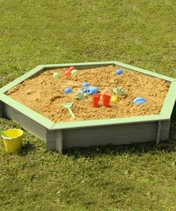 Jardipolys Mobilier De Jardin Enfant Bac à Sable Hexagonal Avec Couvercle En Pin -Commodes enfant Soldes 2022 bac a sable hexagonal avec couvercle en pin 2