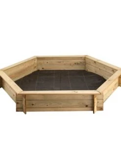 Jardipolys Mobilier De Jardin Enfant Bac à Sable Hexagonal Avec Couvercle En Pin