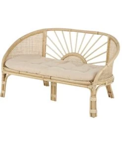 Commodes enfant Soldes 2022 -Commodes enfant Soldes 2022 banc en rotin et coton beige rose 1000 8 21 215517 6