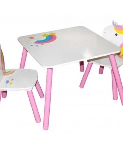 Wadiga Tables Et Chaises Enfant Bureau Avec Chaise Enfant Design Licorne Blanc