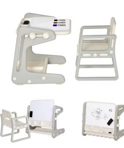 Homcom Tables Et Chaises Enfant Bureau Enfant Tableau Blanc 3 Marqueurs, Brosse Inclus Et Rangements -Commodes enfant Soldes 2022 bureau enfant tableau blanc 3 marqueurs brosse inclus et rangements 4