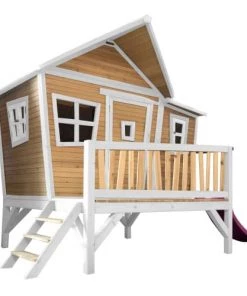 Axi Mobilier De Jardin Enfant Cabane Asymétrique En Bois Sur Pilotis Avec Toboggan 118 Cm Violet -Commodes enfant Soldes 2022 cabane asymetrique en bois sur pilotis avec toboggan 118 cm violet 7