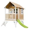 Axi Mobilier De Jardin Enfant Cabane Brun/blanc Avec Toboggan Vert -Commodes enfant Soldes 2022 cabane brun blanc avec toboggan vert 4