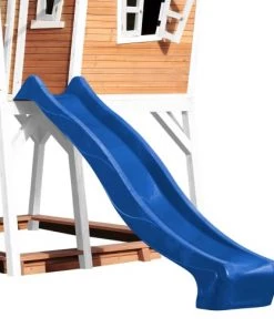 Axi Mobilier De Jardin Enfant Cabane De En Bois Brun/blanc Et Toboggan Bleu -Commodes enfant Soldes 2022 cabane de en bois brun blanc et toboggan bleu 4