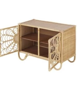 Commodes enfant Soldes 2022 -Commodes enfant Soldes 2022 cabinet de rangement 2 portes en rotin motifs fleurs 1000 10 21 225685 2