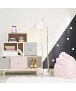 Maisons Du Monde Commodes Et Cabinets Cabinet De Rangement 4 Tiroirs Blanc, Rose Et Gris -Commodes enfant Soldes 2022 cabinet de rangement 4 tiroirs blanc rose et gris 1000 0 39 150263 5