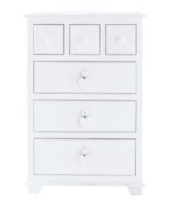 Maisons Du Monde Commodes Et Cabinets Cabinet De Rangement 6 Tiroirs Blanc