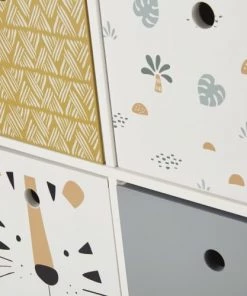 Maisons Du Monde Commodes Et Tables à Langer Cabinet De Rangement 9 Tiroirs Imprimé Savane -Commodes enfant Soldes 2022 cabinet de rangement 9 tiroirs imprime savane 1000 2 2 206314 3