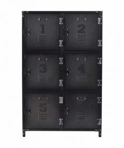 Maisons Du Monde Commodes Et Cabinets Cabinet De Rangement Indus 6 Casiers En Métal