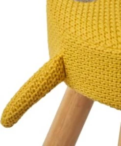 Crochetts Tables Et Chaises Enfant Chaise Berta 100% Coton Jaune -Commodes enfant Soldes 2022 chaise berta 100 coton jaune 5