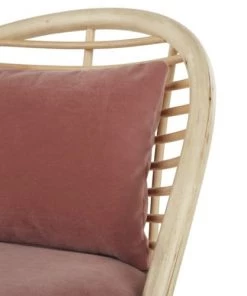 Maisons Du Monde Fauteuils Et Poufs Enfant Chaise En Velours Terracotta, Rotin Et Bouleau -Commodes enfant Soldes 2022 chaise en velours terracotta rotin et bouleau 1000 6 32 215651 7