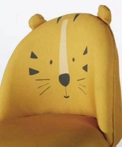 Maisons Du Monde Fauteuils Et Poufs Enfant Chaise Enfant Jaune Moutarde Motif Tête De Tigre Et Bouleau Massif -Commodes enfant Soldes 2022 chaise enfant jaune moutarde motif tete de tigre et bouleau massif 1000 9 40 215331 5