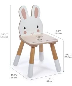 Tender Leaf Toys Tables Et Chaises Enfant Chaise Enfant Lapin En Bois -Commodes enfant Soldes 2022 chaise enfant lapin en bois 4