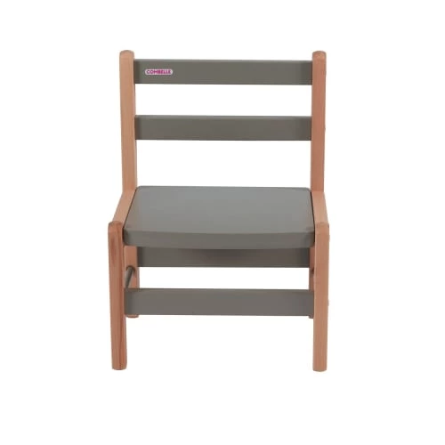 Combelle Tables Et Chaises Enfant Chaise Enfant Louise - Bicolore Gris - 33x46x27 Cm 5 Combelle Tables Et Chaises Enfant Chaise Enfant Louise - Bicolore Gris - 33x46x27 Cm – Image 3