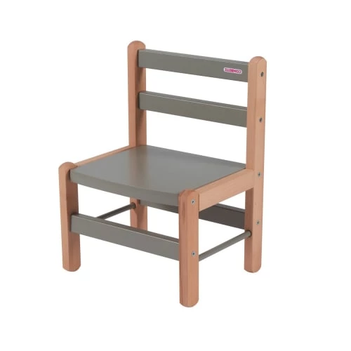 Combelle Tables Et Chaises Enfant Chaise Enfant Louise - Bicolore Gris - 33x46x27 Cm 6 Combelle Tables Et Chaises Enfant Chaise Enfant Louise - Bicolore Gris - 33x46x27 Cm – Image 4