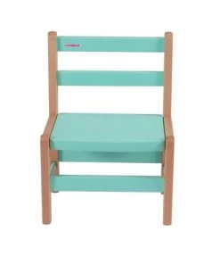 Combelle Tables Et Chaises Enfant Chaise Enfant Louise - Bicolore Vert Menthe - 33x46x27 Cm -Commodes enfant Soldes 2022 chaise enfant louise bicolore vert menthe 33x46x27 cm 3