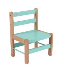 Combelle Tables Et Chaises Enfant Chaise Enfant Louise - Bicolore Vert Menthe - 33x46x27 Cm -Commodes enfant Soldes 2022 chaise enfant louise bicolore vert menthe 33x46x27 cm 5