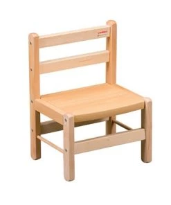 Combelle Tables Et Chaises Enfant Chaise Enfant Louise - Vernis Naturel - 33x46x27 Cm
