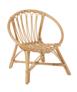 Meubles & Design Tables Et Chaises Enfant Chaise Enfant Ronde Rotin Naturel