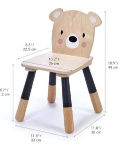 Tender Leaf Toys Tables Et Chaises Enfant Chaise Forêt Beige 30 X 30 X 48 Cm -Commodes enfant Soldes 2022 chaise foret beige 30 x 30 x 48 cm 7