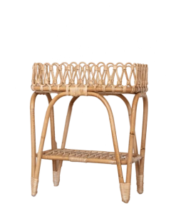 Saudara Collections Tables Et Chaises Enfant Chevet / Table D'appoint En Rotin Naturel - Plateau Fantaisie