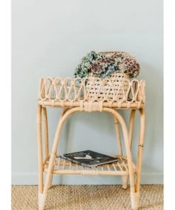 Saudara Collections Tables Et Chaises Enfant Chevet / Table D'appoint En Rotin Naturel - Plateau Fantaisie -Commodes enfant Soldes 2022 chevet table d appoint en rotin naturel plateau fantaisie 4