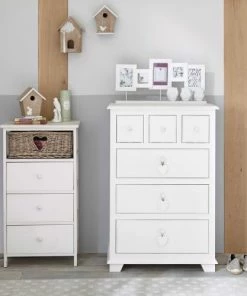 Maisons Du Monde Commodes Et Tables à Langer Chiffonnier 3 Tiroirs En Paulownia Et 1 Panier En Osier -Commodes enfant Soldes 2022 chiffonnier 3 tiroirs en paulownia et 1 panier en osier 1000 12 6 151091 1