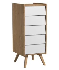 Vox Commodes Enfant Chiffonnier Naturel Blanc