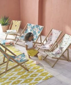 Maisons Du Monde Mobilier De Jardin Enfant Chilienne Enfant En Acacia Et Toile Jaune Tête De Tigre -Commodes enfant Soldes 2022 chilienne enfant en acacia et toile jaune tete de tigre 1000 13 32 198964 5