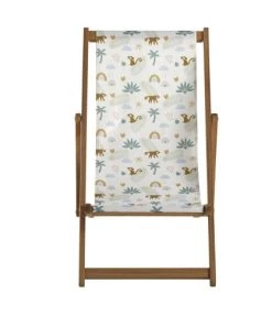 Maisons Du Monde Mobilier De Jardin Enfant Chilienne Enfant En Acacia Massif Et Toile Imprimé Singes Et Palmiers -Commodes enfant Soldes 2022 chilienne enfant en acacia massif et toile imprime singes et palmiers 1000 12 35 209996 2