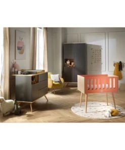 Sauthon Original Commodes Enfant Commode 1 Porte 3 Tiroirs 95x115x51cm Gris -Commodes enfant Soldes 2022 commode 1 porte 3 tiroirs 95x115x51cm gris 3