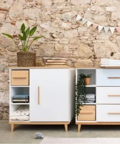 Wookids Commodes Enfant Commode 1 Porte Blanc -Commodes enfant Soldes 2022 commode 1 porte blanc 4