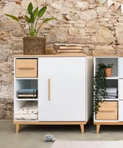 Wookids Commodes Enfant Commode 1 Porte Gris Ardoise -Commodes enfant Soldes 2022 commode 1 porte gris ardoise 3