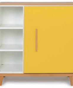 Wookids Commodes Enfant Commode 1 Porte Jaune Soleil