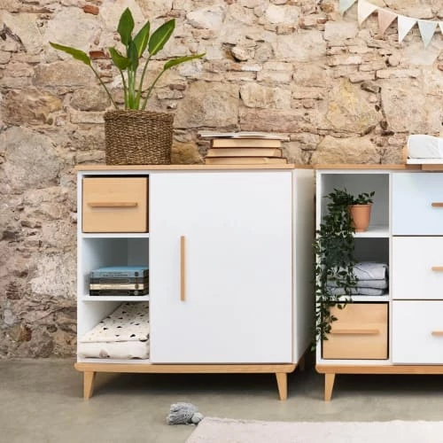 Wookids Commodes Enfant Commode 1 Porte Jaune Soleil 6 Wookids Commodes Enfant Commode 1 Porte Jaune Soleil – Image 4