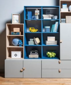 Vox Commodes Enfant Commode 2 Portes Gris -Commodes enfant Soldes 2022 commode 2 portes gris 1