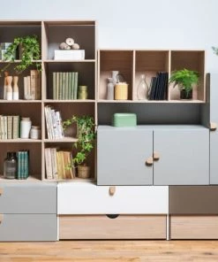 Vox Commodes Enfant Commode 2 Portes Gris -Commodes enfant Soldes 2022 commode 2 portes gris 2