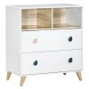 Sauthon Commodes Enfant Commode 2 Tiroirs 2 Niches 84x143x78cm En Bois Blanc 2 Sauthon Commodes Enfant Commode 2 Tiroirs 2 Niches 84x143x78cm En Bois Blanc -Commodes enfant Soldes 2022 commode 2 tiroirs 2 niches 84x143x78cm en bois blanc 3