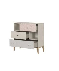 Gami Commodes Enfant Commode 3 Tiroirs 2 Niches Châtaignier Blanchi -Commodes enfant Soldes 2022 commode 3 tiroirs 2 niches chataignier blanchi 5