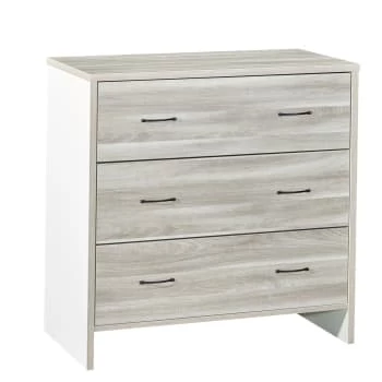 BabyPrice Commodes Enfant Commode 3 Tiroirs 88x87x47cm En Bois Gris 7 BabyPrice Commodes Enfant Commode 3 Tiroirs 88x87x47cm En Bois Gris – Image 5