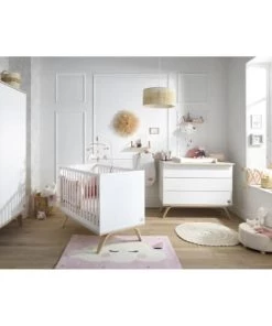 Sauthon Commodes Enfant Commode 3 Tiroirs 95x115x51cm En Bois Blanc -Commodes enfant Soldes 2022 commode 3 tiroirs 95x115x51cm en bois blanc 2