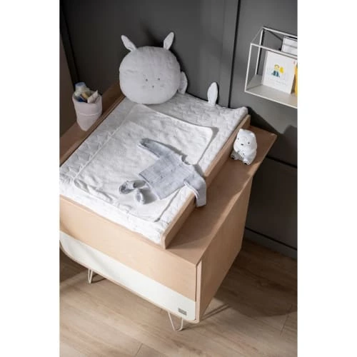 Sauthon Original Commodes Enfant Commode 3 Tiroirs 97x87x48cm En Bois Blanc 5 Sauthon Original Commodes Enfant Commode 3 Tiroirs 97x87x48cm En Bois Blanc – Image 3