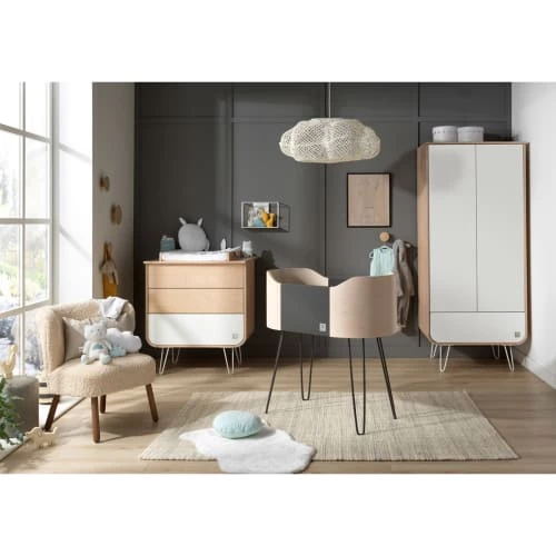 Sauthon Original Commodes Enfant Commode 3 Tiroirs 97x87x48cm En Bois Blanc 7 Sauthon Original Commodes Enfant Commode 3 Tiroirs 97x87x48cm En Bois Blanc – Image 5