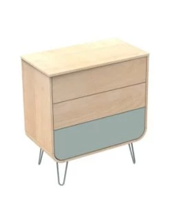 Sauthon Original Commodes Enfant Commode 3 Tiroirs 97x87x48cm En Bois Orange -Commodes enfant Soldes 2022 commode 3 tiroirs 97x87x48cm en bois bleu 3