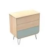Sauthon Original Commodes Enfant Commode 3 Tiroirs 97x87x48cm En Bois Bleu -Commodes enfant Soldes 2022 commode 3 tiroirs 97x87x48cm en bois bleu 4