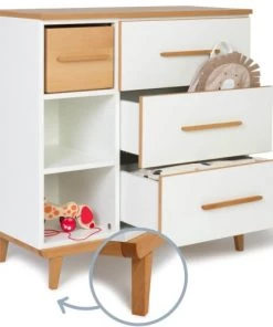 Wookids Commodes Enfant Commode 3 Tiroirs Blanc -Commodes enfant Soldes 2022 commode 3 tiroirs blanc 49