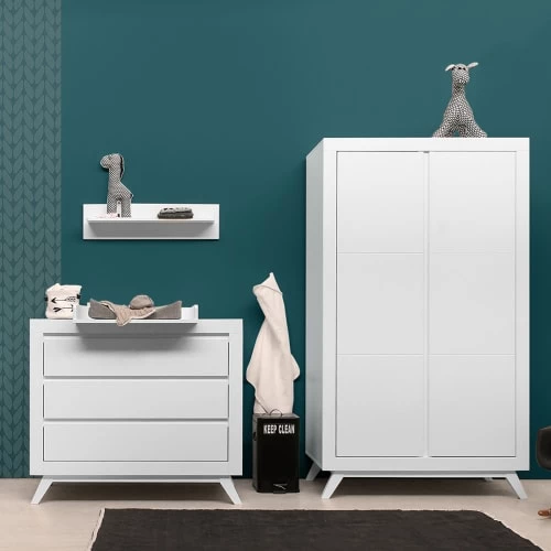 Bopita Commodes Enfant Commode 3 Tiroirs Blanc 4 Bopita Commodes Enfant Commode 3 Tiroirs Blanc – Image 2