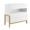Nateo Concept Commodes Enfant Commode 3 Tiroirs Blanc Et Chêne -Commodes enfant Soldes 2022 commode 3 tiroirs blanc et chene 3